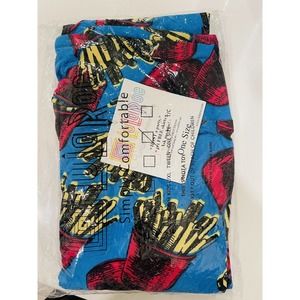 LuLaRoe LIMITED EDITION OS FUN UNICORN French Fry RARE Leggings One Size NWT